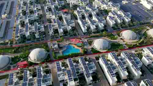 沙漠中的可持续城市