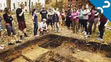 哈佛校园的挖掘考古学