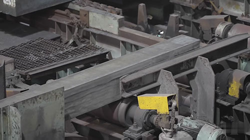 用废钢制造H型钢的过程